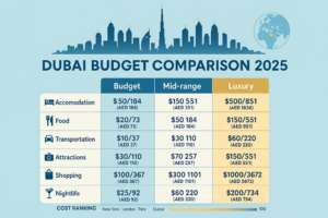 تكلفة السياحة في دبي 