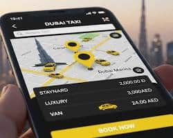 تطبيق كريم للنقل في دبي على الهاتف المحمول