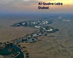 بحيرات القدرة في دبي وسط الطبيعة الصحراوية