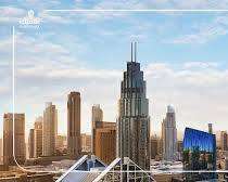 رج خليفة ونافورة دبي أثناء برنامج سياحي في دبي